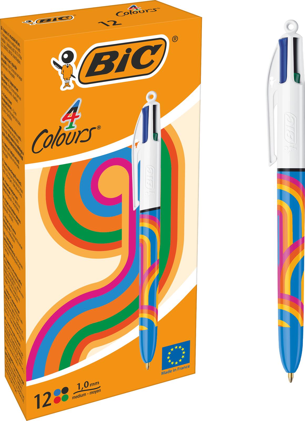 BIC® 4-Farben-Kugelschreiber 4 Colours, Schreibfarbe: farbsortiert 5182051