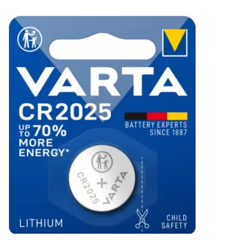 Universal Varta Knopf-Batterie CR2025Bli1 3,0V/157mAh/Lithium CR 2025(VE1)