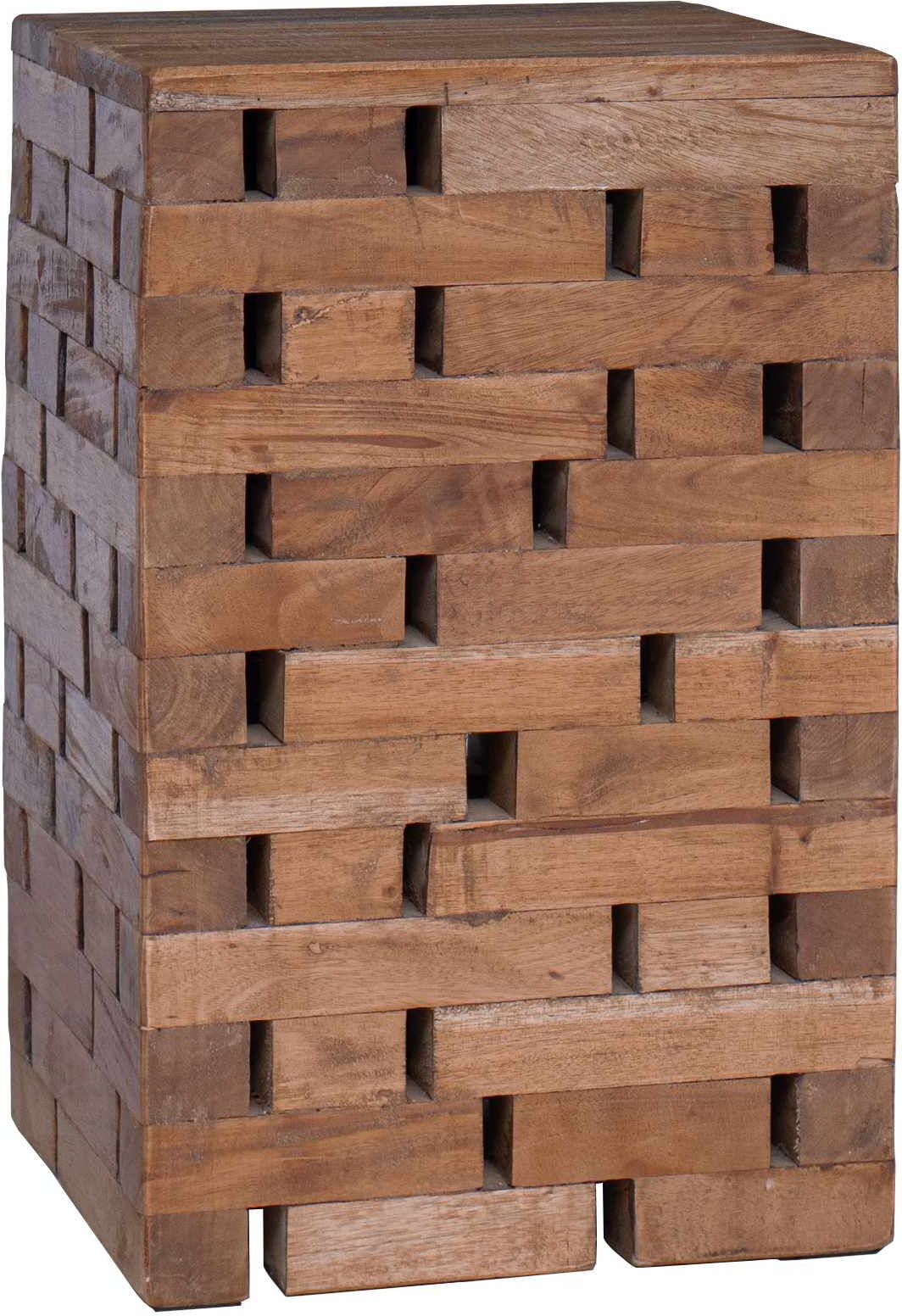 vidaXL Tabouret Naturel 29 x 29 x 48 cm Bois massif de récupération