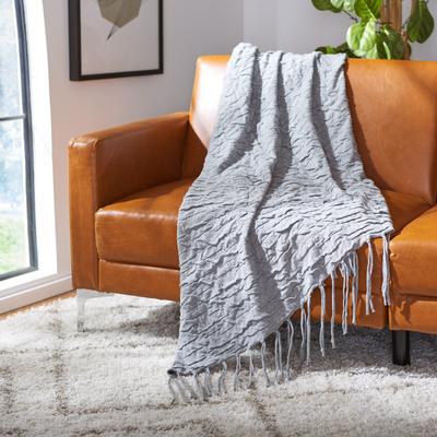 SAFAVIEH Delena 50 x 60 Inch Cotton Accent Throw