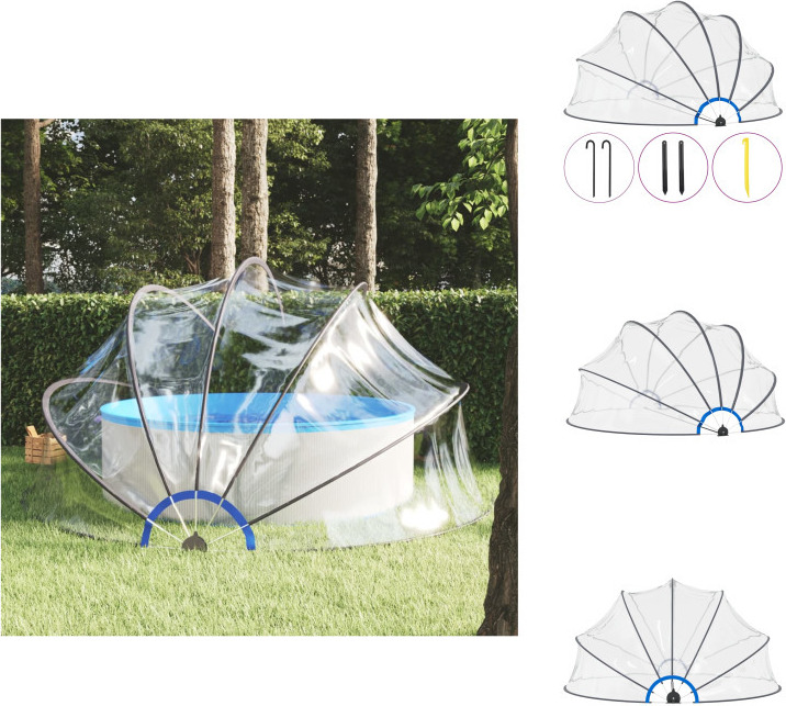 vidaXL Pool-Kuppel 440x220 cm - Poolabdeckungen & -unterlagen