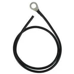 Dehn 929096 Erdungsleitung Cu 16mm2 L 1000mm mit Ringkabelschuh Bohrung 17mm EL 16 B17 EL16B17