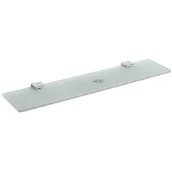 Brillantbad BIA Glasablage Messing Glas Chrom 600x19x118 mm für Bad & WC >> zum Bohren