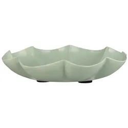 IB Laursen Kerzenhalter für Stumpenkerze Blume, Höhe 2.7, Ø 13.5 cm, Green Tea