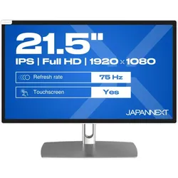 JAPANNEXT JN-IPS2152FHDR-C65W-FLD-T Computerbildschirm 54,6 cm (21.5") 1920 x 1080 Pixel Full HD LED Touchscreen Grau