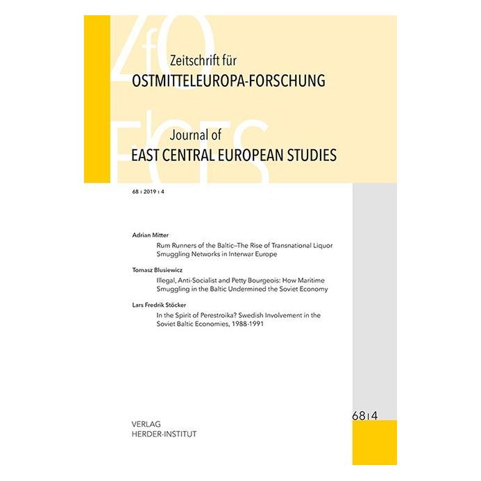 Herder- Institut Zeitschrift für Ostmitteleuropa-Forschung (ZfO) 68/4 / Journal of East Central European Studies (JEC (Englisch, 2019) (56125740)