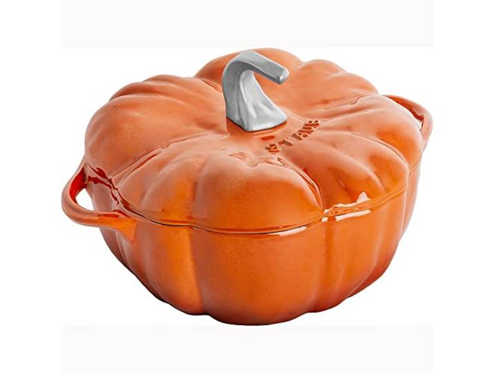 STAUB Gusseisen Dutch Oven 3,5 lt Pumpkin Cocotte mit Edelstahlknauf, Burnt Orange