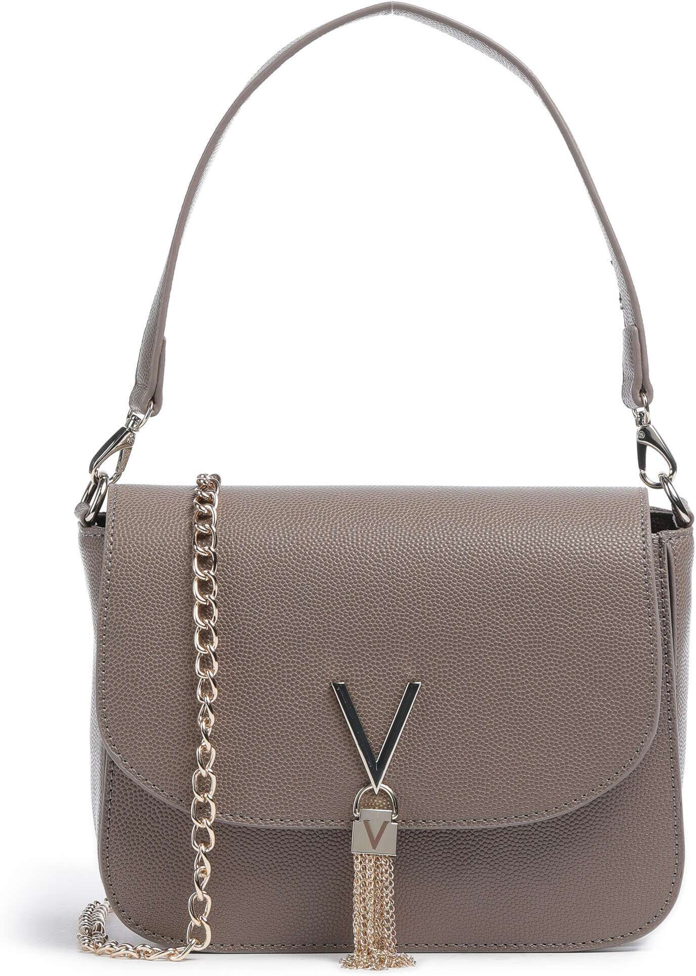 Valentino Bags Divina Schultertasche aus Leder, braun