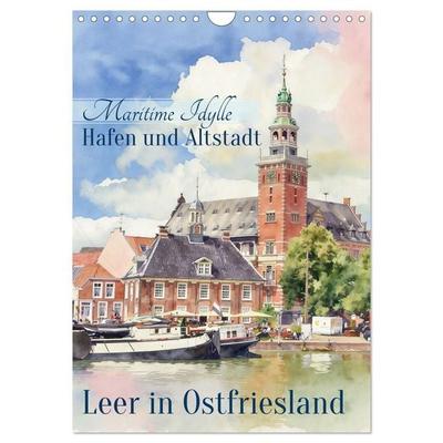 Hafen und Altstadt - Leer in Ostfriesland (Wandkalender 2027 DIN A4 hoch), CALVENDO Monatskalender