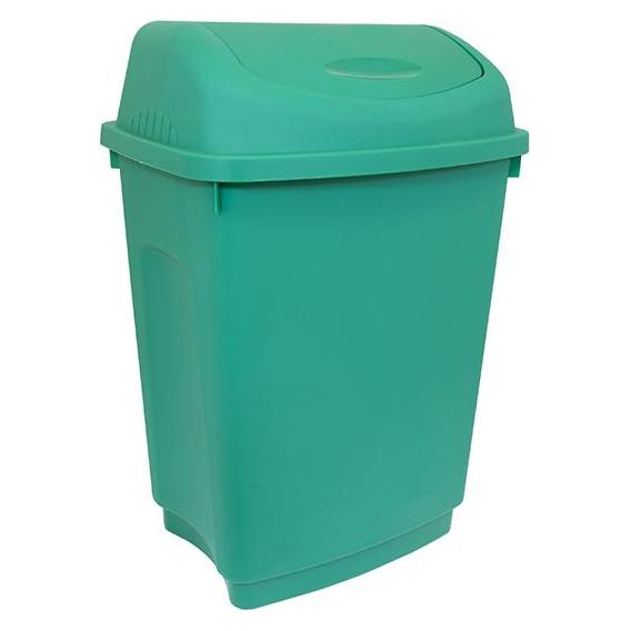 RS PRO Kunststoff mit Klapp Deckel 50L Grün Mülleimer (50 l) (1787698)