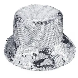 Fischerhut "Pailetten", silber