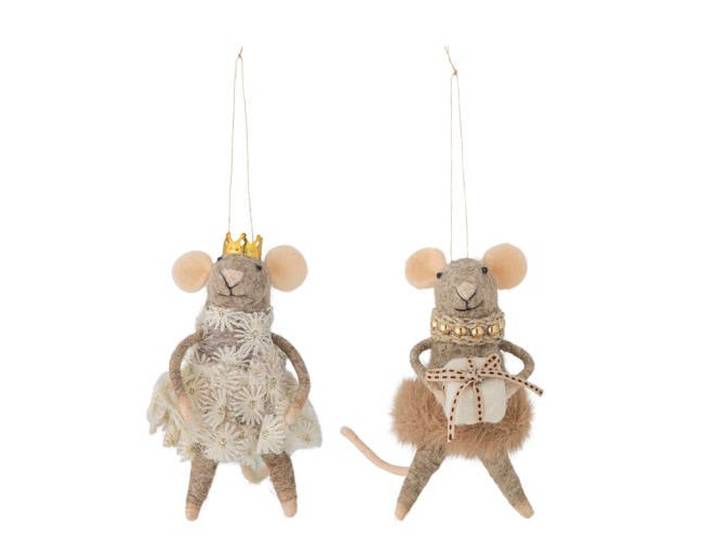 Bloomingville kerstornament Peo - bruin