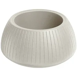 Prosperplast - Blumentopf aus Rotationsgeformtes Polyethylen 6L Ø40x20cm in farbe Sandweiß - Coro Bowl ETHICK