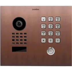 DoorBird D1101KH Classic Unterputz IP Video Türsprechanlage – Echte Baubronze