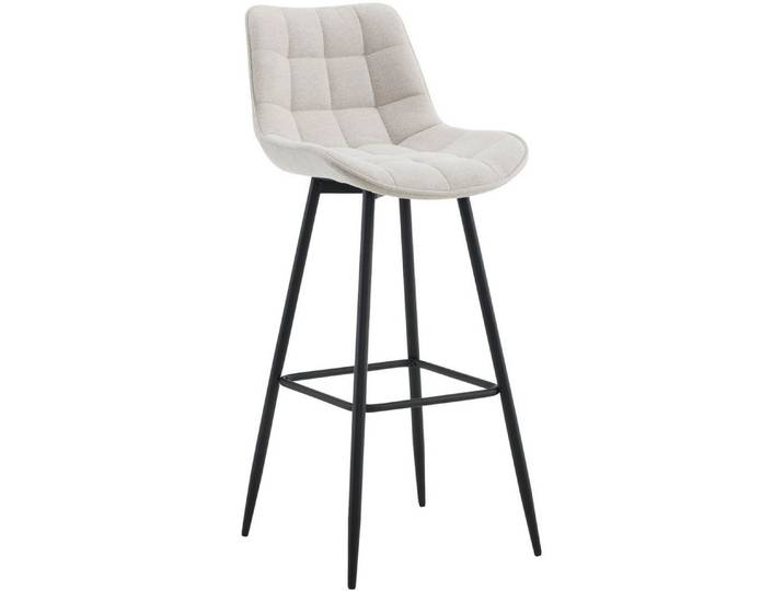 furnicato Barhocker Dartford 106x47x52 cm creme (1 St)