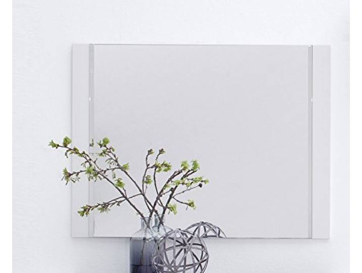 Spiegel 90 x 68 cm weiss matt