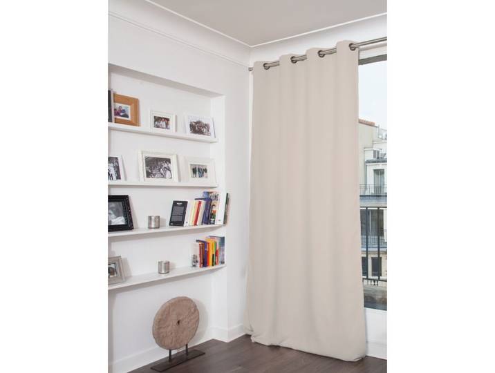 Rideau occultant oeillets gris mc17 140lx260h