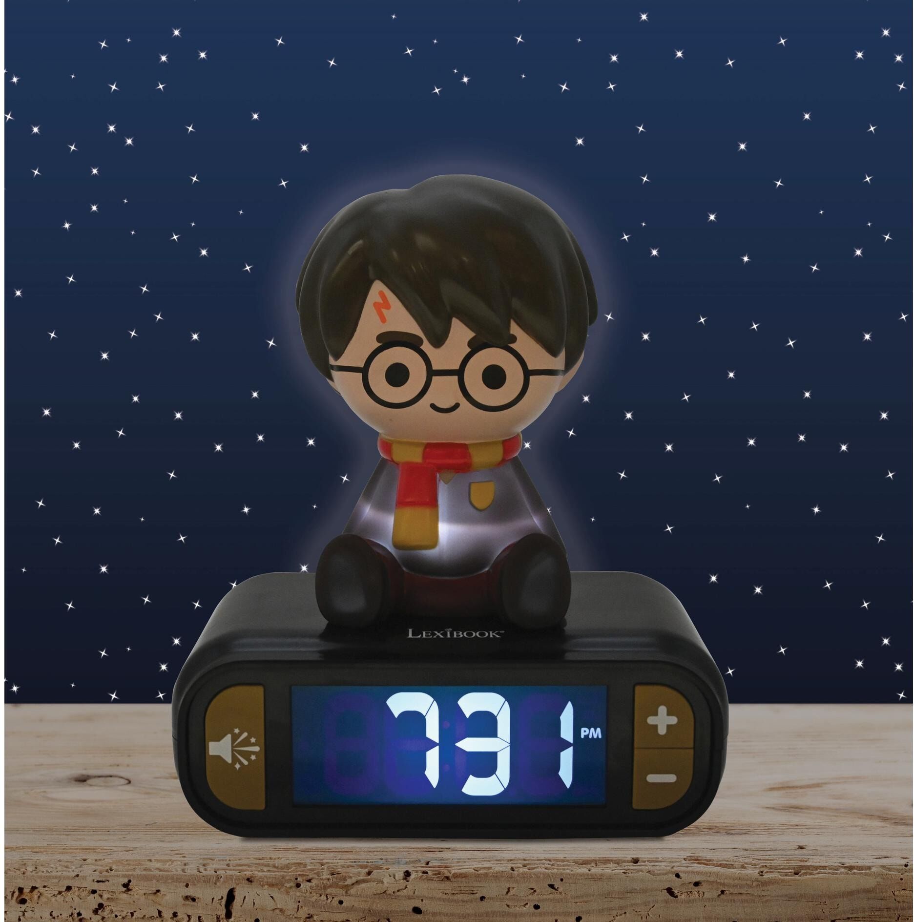 Wecker LEXIBOOK "Wecker mit Harry Potter", Baby, schwarz, Wecker Wecker schwarz Einheitsgröße