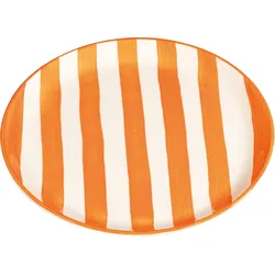 Lido Righe Teller für Mittagsgerichte 28 cm gestreift orangefarben