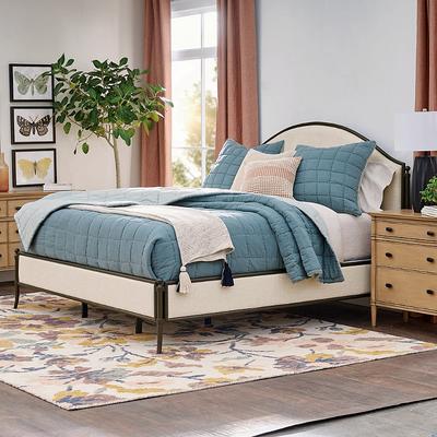 Marseille Upholstered Metal Bed - King - Grandin Road