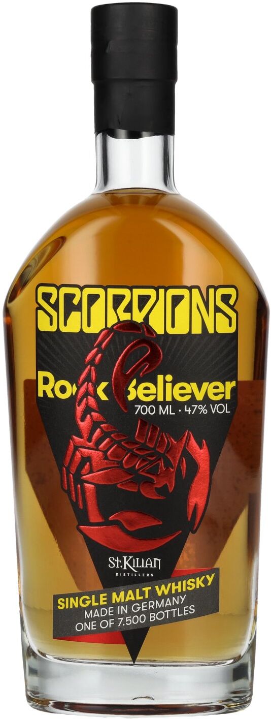 St. Kilian SCORPIONS ROCK BELIEVER Single Malt Whisky 47% Vol. 0,7l