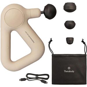 Therabody Massagepistole Theragun Relief sand, 3 Aufsätze & 3 Intensitätsstufen