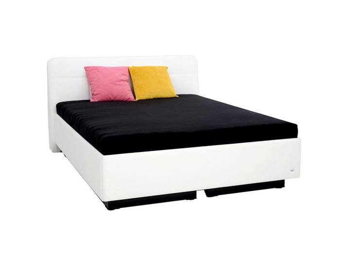 RUF Betten Polsterbett, Weiss, Textil, 2-Zonen, 160x200 cm, Blauer Engel, Lga, Goldenes M, Made in Germany, Oeko-Tex® Standard 100, Stoffauswahl,bewegliche Leistenlagerung, individuelle Liegehärteeinstellung, Schlafzimmer, Bett, Doppelbetten