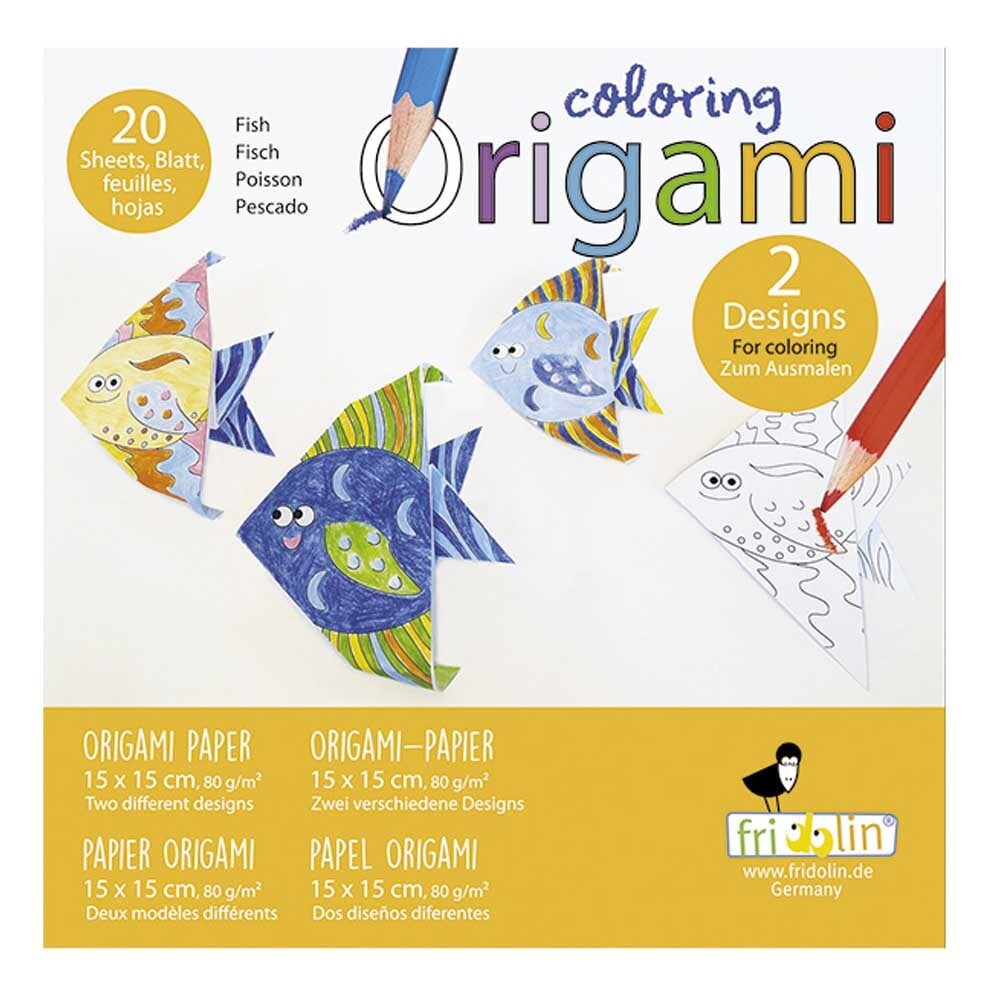 Fridolin Kleurplaten Origami Vis