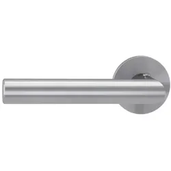 Griffwerk VAYA 128 LUCIA Drückergarnitur, Fast2Fix, Edelstahl matt, smart2lock DIN L