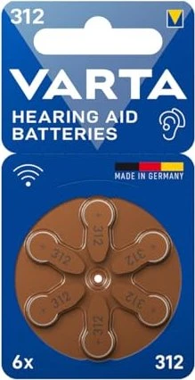 VARTA Hörgerätebatterien VARTA Hearing Aid Battery 312 6 Stück, 6 Stk