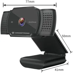 CONCEPTRONIC Webcam AMDIS 2k Super HD Webcam+Microphone