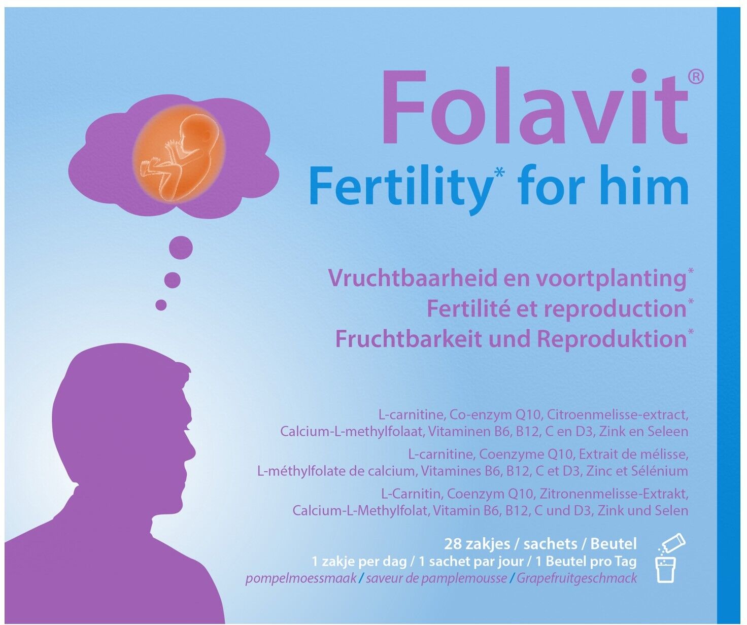 Folavit Fertility For Him Pdr 3,3G Sach 28