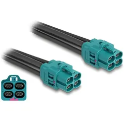 Delock Kabel HDMTD Z quad Buchse zu HDMTD Z quad Buchse 1 m (1 m), Videokabel, Schwarz