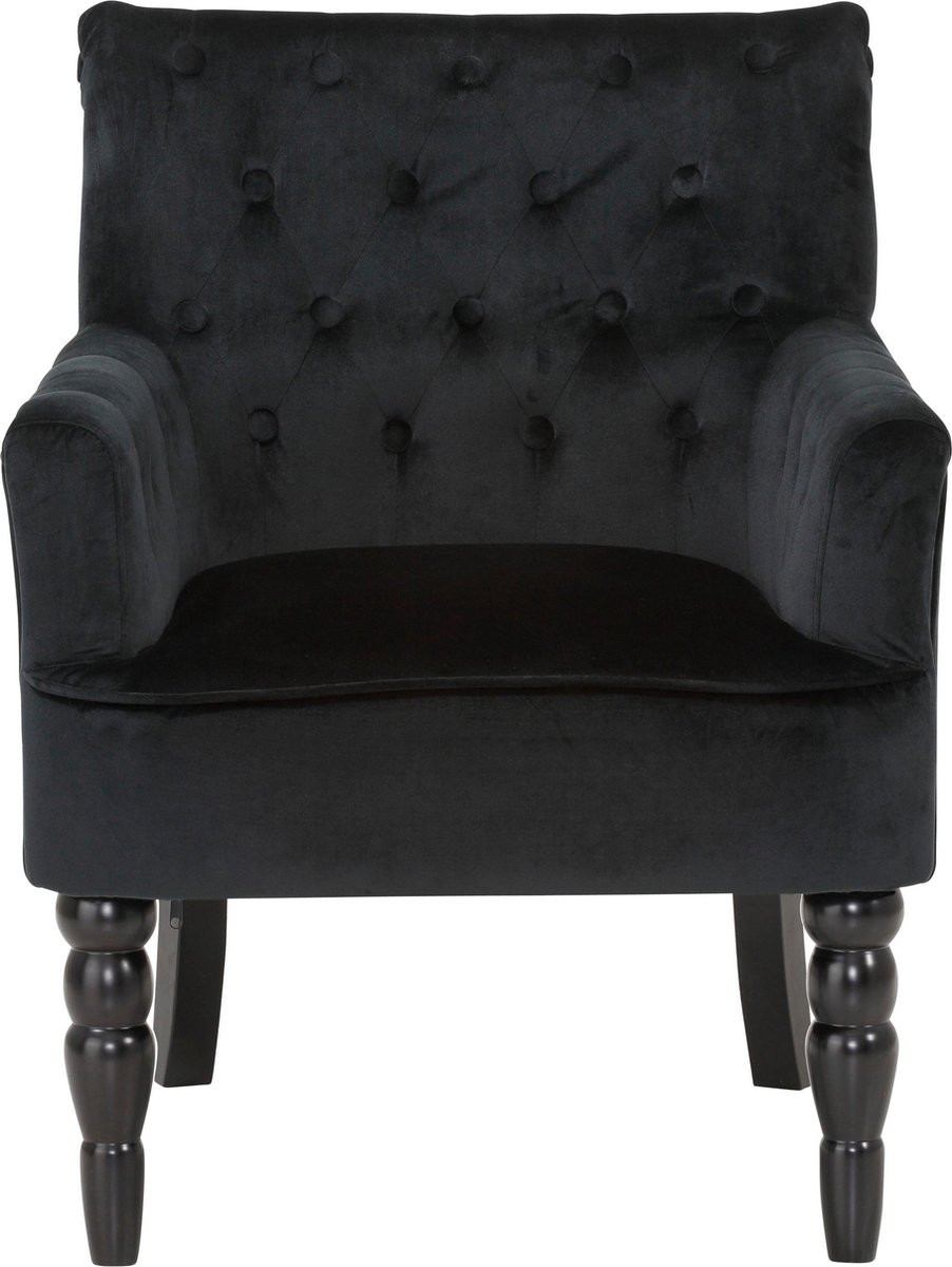 Notio Living Alexia Fauteuil in fluweelzwart