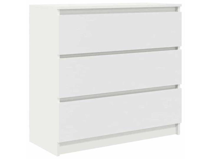 NOUVEAU Placard de rangement - Buffet de Cuisine - Armoire Bas vitrine - blanc - 80x35x76cm - Bois d'ingénierie 36307