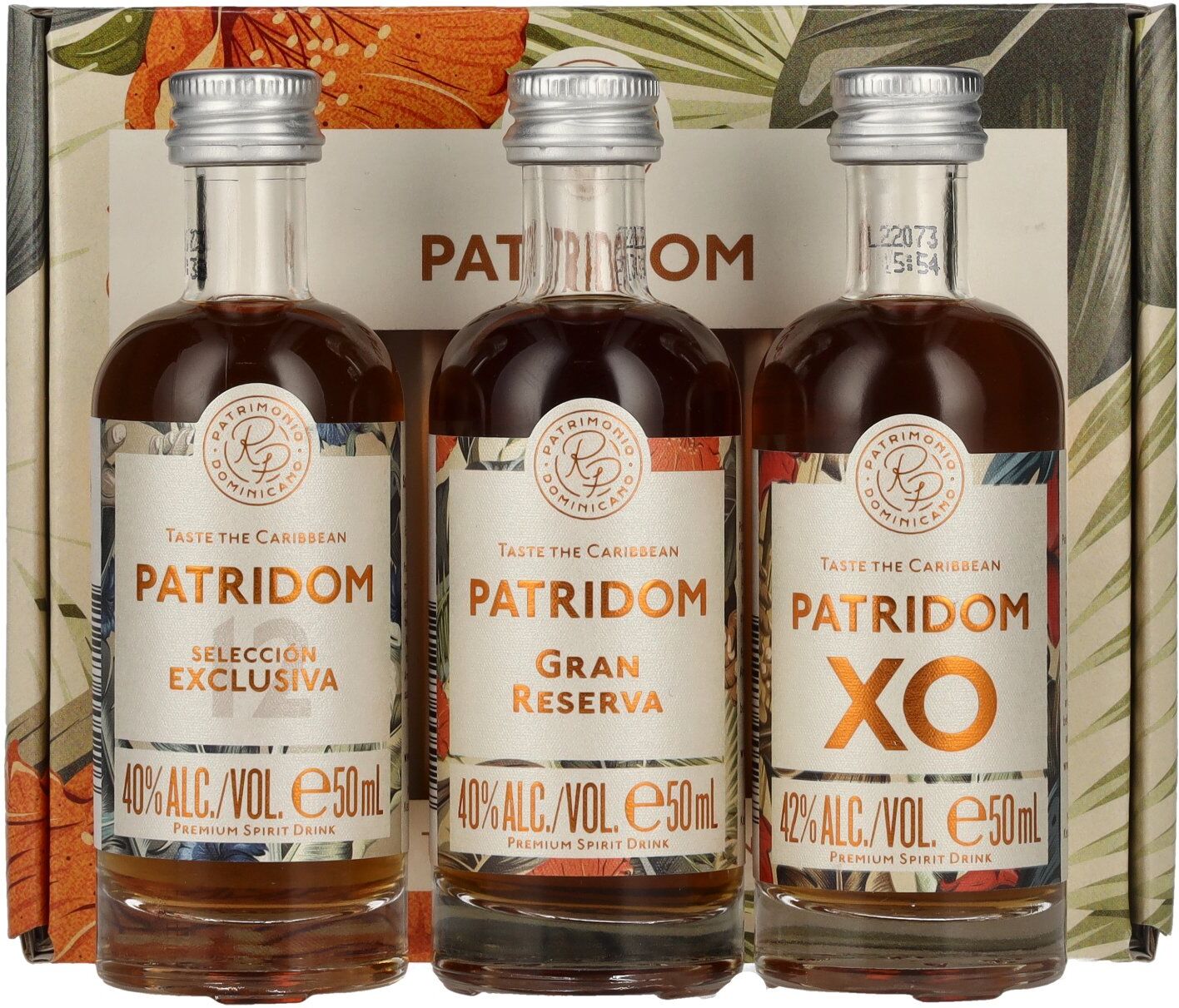 Patridom Ron Patridom Taste the Caribbean Set 40,7% Vol. 3x0,05l