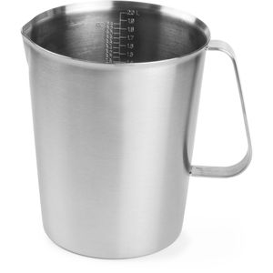 Hendi Messbecher 516300, aus Edelstahl, mit Liter Skala, 2 Liter