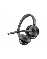 HP Poly Voyager 4320-M 4300 series Headset On-Ear Bluetooth kabellos kabelgebunden USB-A Schwarz Zoom Certified Zertifiziert für Microsoft Teams (7Y211AA)