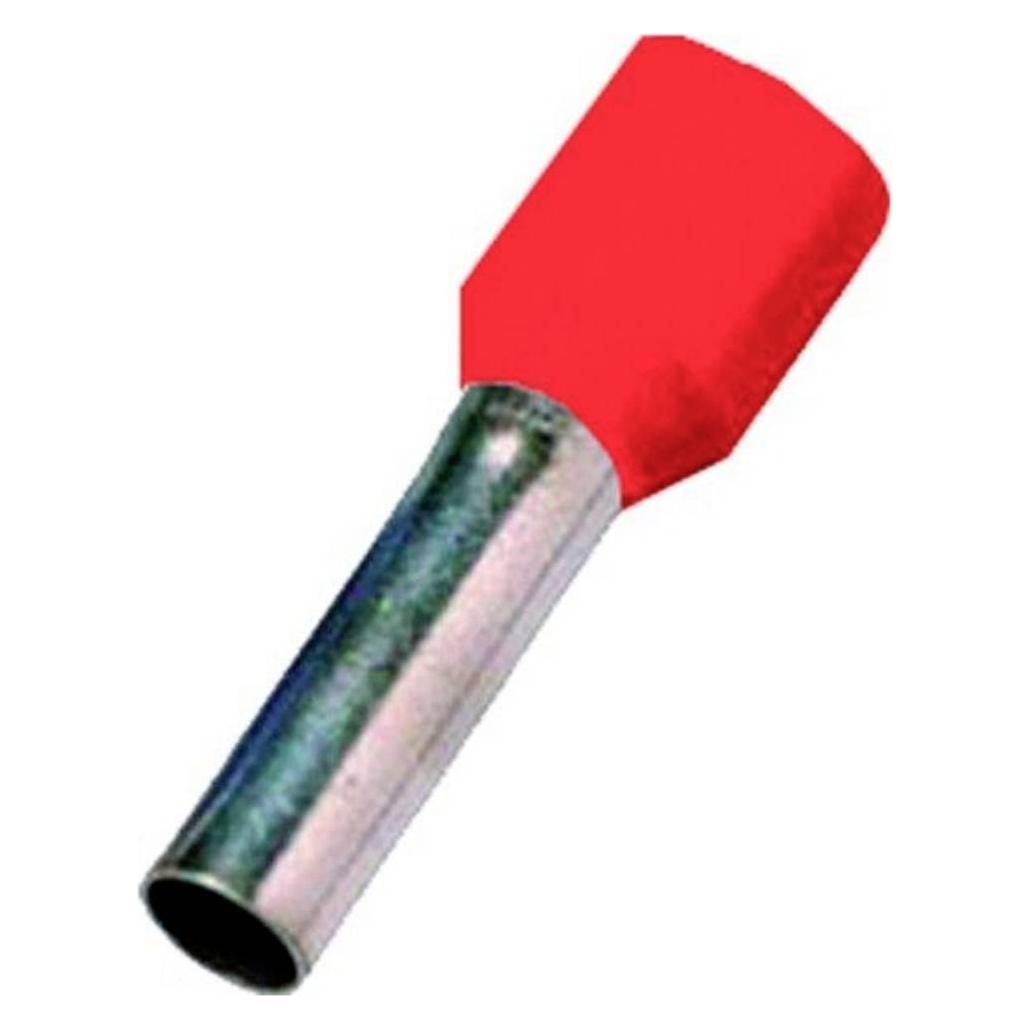 Intercable Aderendhülse ICIAE110 DIN46228T4 1qmm 10mm verzinnt rot 1000 (180750)