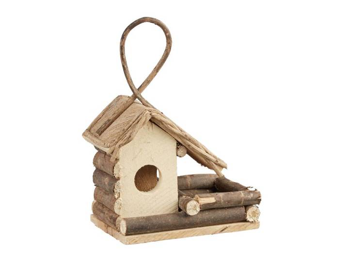 Relaxdays Decoratief vogelhuisje om op te hangen