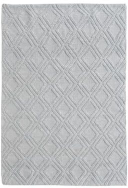 Domani Row Recycled Fiber Geometric Textured Area Rug
