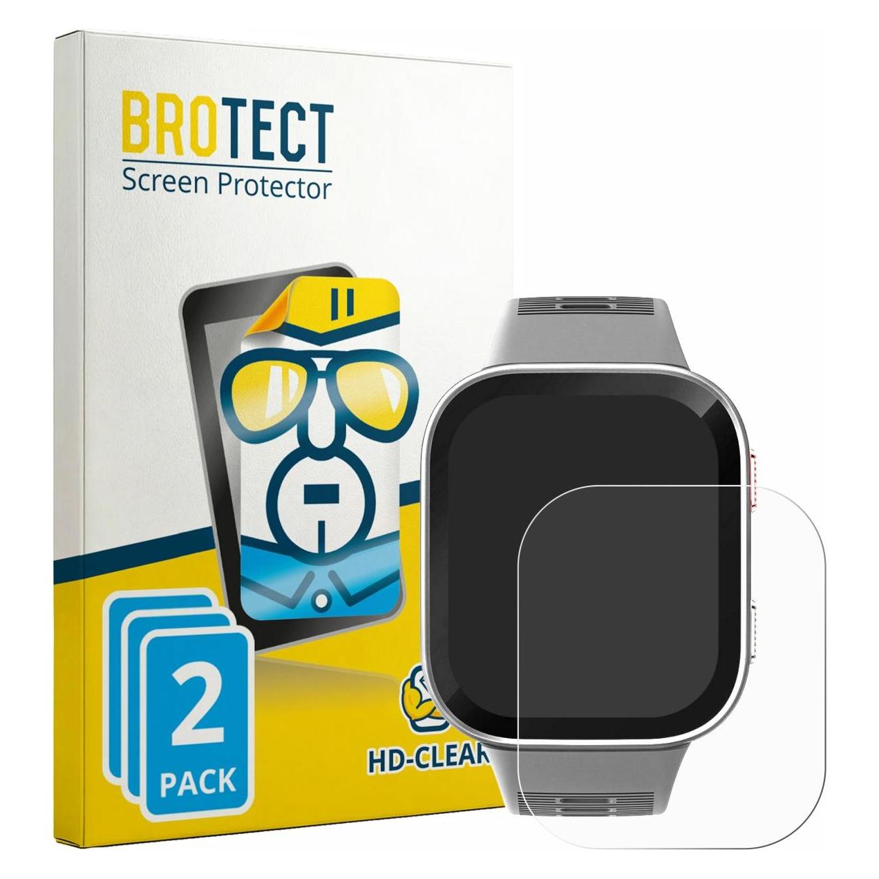 Brotect Schutzfolie für Amazfit Bip Max Displayschutz Displayschutzfolie Folie Klar Transparent (1863563)