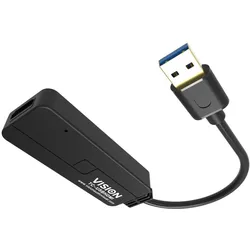 Vision Externer Videoadapter (HDMI), Video Adapter, Schwarz