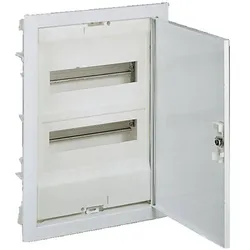 Legrand, Verteilerschrank, Unterputz-Verteiler Ekinoxe Metalltür Signalweiss IP30 24+4 Module 2-reihig