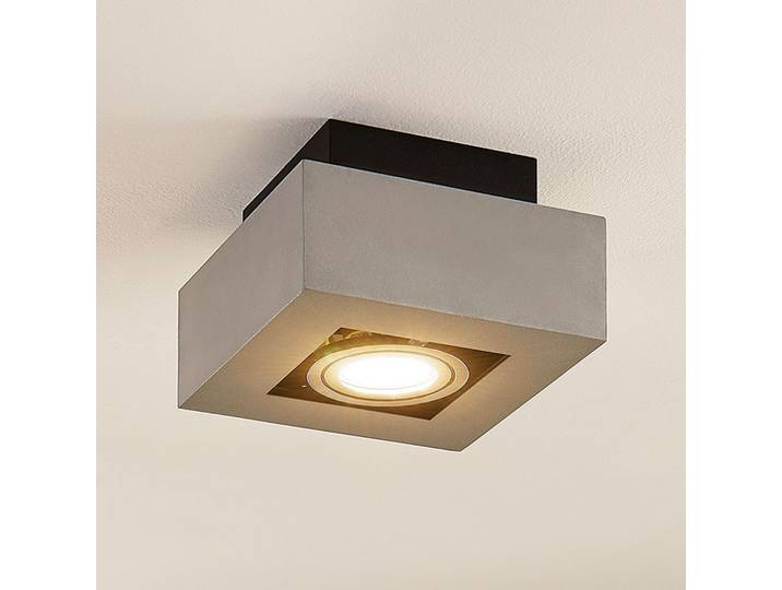 Vince 1 Plafonnier Silver - Arcchio - Couloir - Moderne - Aluminium - Angulaire