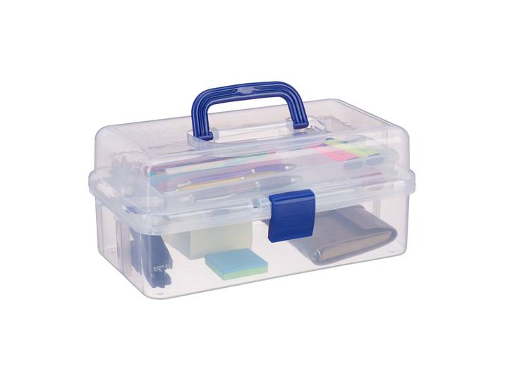 relaxdays 10024158_45 relaxdays Aufbewahrungsbox transparent 33\,0 x 39\,0 x 17\,0 cm