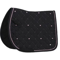 QHP Schabracke Lize schwarz violet , Größe: Pony