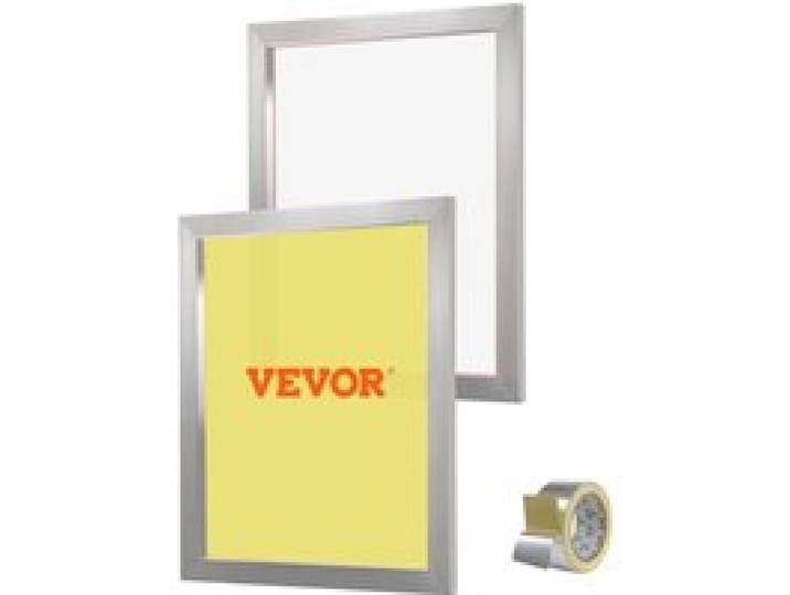 VEVOR Lot de 2 Cadres de Sérigraphie Kit de Sérigraphie Cadre en Aluminium 50,8 x 61 cm avec Maille 230 en Polyester Réutilisable Nettoyage Facile Accessoires de Sérigraphie Tissu Papier Plastique