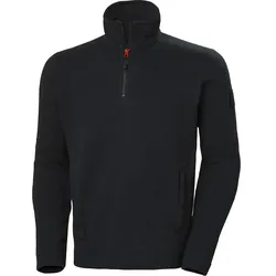 Strickfleece-Pullover "KENSINGTON" - M - schwarz