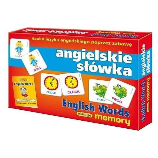 Adamigo English word memory game (Englisch, 2 - 5 Spieler) (G-5628)